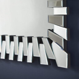 The Online Mirror Shop Wall Mirror Stella Starburst Large Rectangular Shape With Black Frame- H 170Cm X W 80Cm For Hanging In Living Room, Bedroom - thumbnail 4