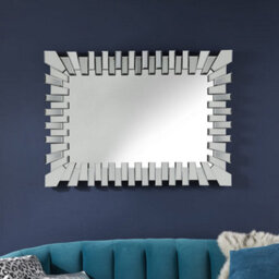The Online Mirror Shop Wall Mirror Stella Starburst Large Rectangular Shape With Black Frame- H 170Cm X W 80Cm For Hanging In Living Room, Bedroom - thumbnail 5