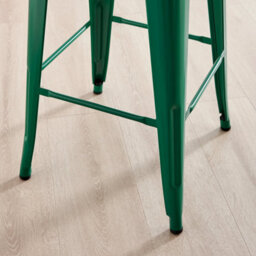 Furniturebox Set Of 2 Colton 'tolix' Style Dark Green Metal Bar Stools - thumbnail 5