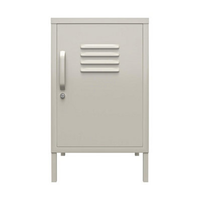 Dorel Bradford Metal Locker End Table Taupe - image 1