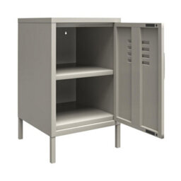 Dorel Bradford Metal Locker End Table Taupe - thumbnail 4
