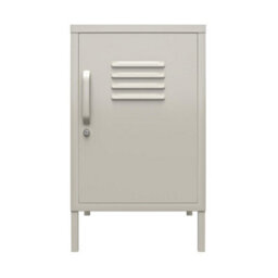 Dorel Bradford Metal Locker End Table Taupe - thumbnail 1