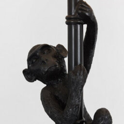 Valuelights Monkey Animal Quirky Modern Black Floor Lamp With Black Shade - thumbnail 5