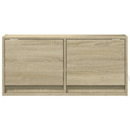 Berkfield Tv Wall Cabinet With Led Lights Sonoma Oak 80X31X35 Cm - thumbnail 6