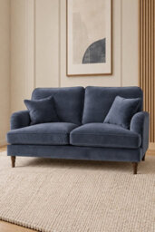 Loft Home Olivia Slate Blue 2 Seater Fabric Sofa - thumbnail 4