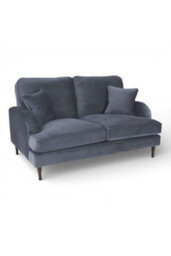 Loft Home Olivia Slate Blue 2 Seater Fabric Sofa - thumbnail 2