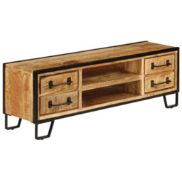 Berkfield Tv Cabinet With Drawers 120X30X40 Cm Solid Mango Wood - thumbnail 4