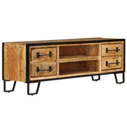 Berkfield Tv Cabinet With Drawers 120X30X40 Cm Solid Mango Wood - thumbnail 3