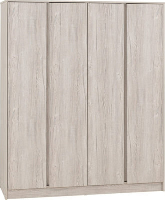 Seconique Malvern 4 Door Wardrobe Urban Snow - image 1