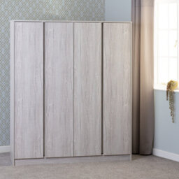 Seconique Malvern 4 Door Wardrobe Urban Snow - thumbnail 8