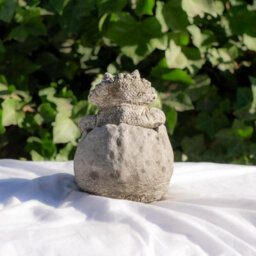 Oakleystone Northern Small Stone Cast Baby Triceratops Dinosaur Garden Sculpture - thumbnail 5