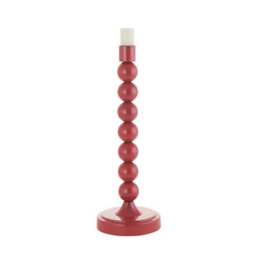 Loops Elegant Gloss Pink Clay Table Lamp Base - E14 Led Compatible Home Lighting
