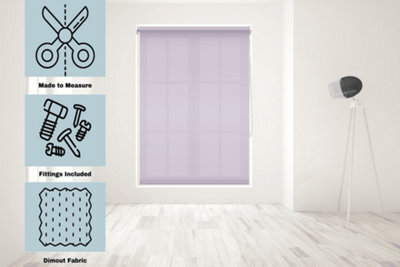 Caecus Blinds Made To Measure Straight Edge Daylight  Roller Blind Lavender 180Cm - image 1