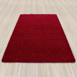 UETIAN Luxurious Shaggy Rugs Soft Extra Thick Area Rugs Heavy 5Cm Dense Pile For Living Room Bedroom Hallway (Red, 80 X 150Cm) - thumbnail 2