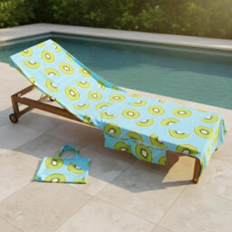 Ohs Tropical Fruit Beach Towel With Bag Quick Dry Absorbent Travel Spa - thumbnail 3