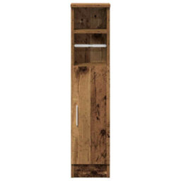 Walplus Bathroom Cabinet With Roll Holder Old Wood 20.5X22X90 Cm - thumbnail 4