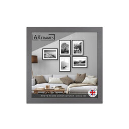 "AK Frames Sleek 16X16"" Dark Grey Thin Modern Picture Frame - Slim And Design For Posters, Prints And Photos - Elegant Wall Frame Decor" - thumbnail 1