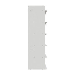 Living And Home Warm White Mdf 6 Tier Wide Open Shoe Rack 150Kg Load Narrow Hallway Storage Unit - thumbnail 6