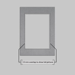 Ak Frames A4 Mid Grey Picture Mounts To Fit A5 Aperture Size - Mount Board Only (No Frame Included) - thumbnail 4