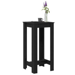 Walplus Bar Table Black Oak 51 X 50 X 103.5 Cm Engineered Wood - thumbnail 3