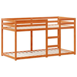 Berkfield Bunk Bed Without Mattress Wax Brown 90X190 Cm Single Solid Wood Pine - thumbnail 5