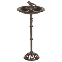 Beliani Bird Bath Swallow Brown
