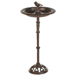 Beliani Bird Bath Swallow Brown - thumbnail 4