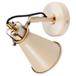 Beliani Beige Industrial Wall Lamps Set Of 2 With Adjustable Shades, W11 X D22 X H19Cm Each - thumbnail 5