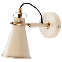 Beliani Beige Industrial Wall Lamps Set Of 2 With Adjustable Shades, W11 X D22 X H19Cm Each - thumbnail 3