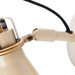 Beliani Beige Industrial Wall Lamps Set Of 2 With Adjustable Shades, W11 X D22 X H19Cm Each - thumbnail 8