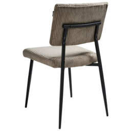 Beliani Set Of 2 Dining Chairs Sturgis Corduroy Taupe - thumbnail 7