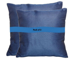 Royalcraft Pair Of Outdoor Garden Sofa Chair Furniture Scatter Cushions - Blue Plain - thumbnail 4