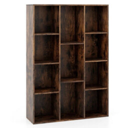 11 Cube Bookcase Contemporary Geometric Bookshelf Book Storage Organizer - thumbnail 5
