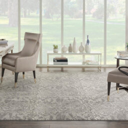 Ivory Grey Modern Abstarct Rug Easy To Clean Living Room Bedroom And Dining Room-69 X 221Cm (Runner) - thumbnail 2