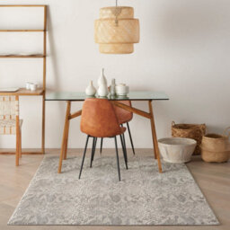 Ivory Grey Modern Abstarct Rug Easy To Clean Living Room Bedroom And Dining Room-69 X 221Cm (Runner) - thumbnail 1