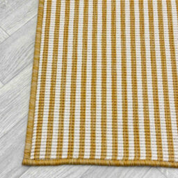 Pinstripe Indoor/outdoor Hallway Runner Rug - Durable, Reversible & Hardwearing Carpet For Home Or Garden - thumbnail 2