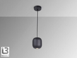 Luminosa Lighting Luminosa Nimes Slim Pendant Ceiling Light Black 1Xgu10 - Uk Stock - thumbnail 4