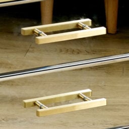 Melody Maison Pair Of Gold Mirrored Bedside / Occasional Tables - Venus Range - thumbnail 5