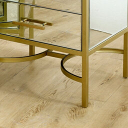 Melody Maison Pair Of Gold Mirrored Bedside / Occasional Tables - Venus Range - thumbnail 4