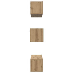 Berkfield Tv Cabinet Set Wall-Mounted 6 Pcs Artisan Oak Engineered Wood - thumbnail 8