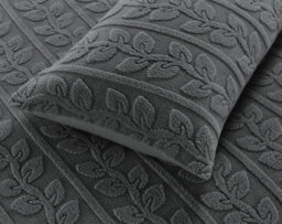 Kampala Hill Leaves Teddy Grey Duvet Cover Set King Bedding Set - thumbnail 3