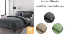 Kampala Hill Leaves Teddy Grey Duvet Cover Set King Bedding Set - thumbnail 7