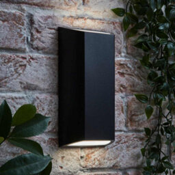 Valuelights Leon Matte Black Ip65 Integrated Led Up/down Outdoor Wall Light - thumbnail 1