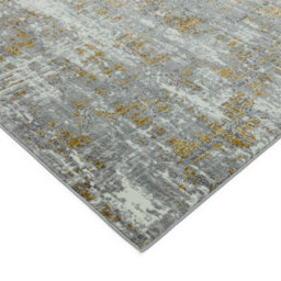 Abstract Yellow Easy To Clean Modern Jute Backing Rug For Living Room Bedroom And Dining Room-240Cm X 340Cm - thumbnail 3