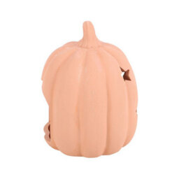 9Cm Terracotta Pumpkin Tealight Holder For Autumn & Halloween Decor - thumbnail 3