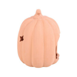 9Cm Terracotta Pumpkin Tealight Holder For Autumn & Halloween Decor - thumbnail 4