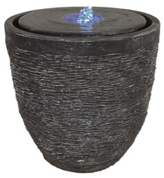 Outdoor Living UK Linda Bubbling Pot Modern Water Feature Without Cover