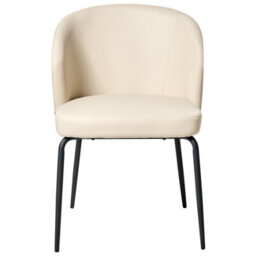 Beliani Set Of 2 Dining Chairs Zana Faux Leather Light Beige - thumbnail 5