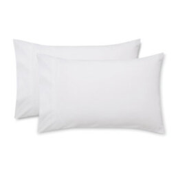 Bianca Fine Linens Luxury 800 Thread Count Cotton Sateen Standard 50X75Cm Pack Of 2 Pillow Cases With Envelope Closure White - thumbnail 3
