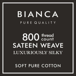 Bianca Fine Linens Luxury 800 Thread Count Cotton Sateen Standard 50X75Cm Pack Of 2 Pillow Cases With Envelope Closure White - thumbnail 4